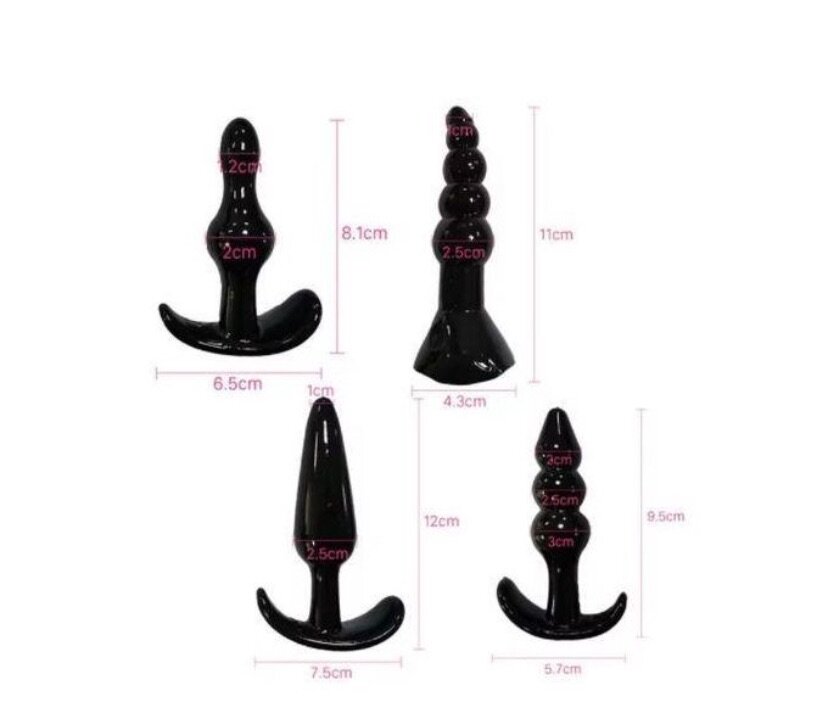 7 plugs  anal silicone
