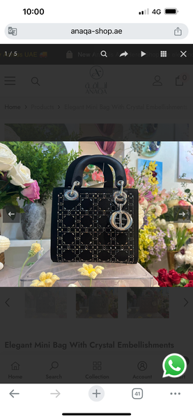 Mini sac élégant avec cristaux