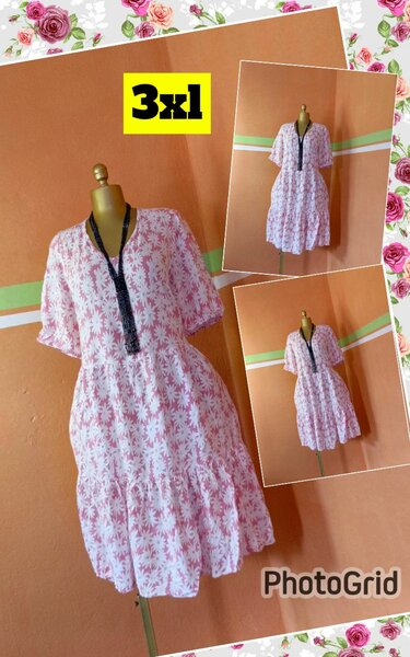 Robe d'été fleurie 3XL