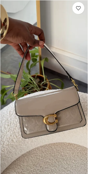 Coach light apricot mini bag