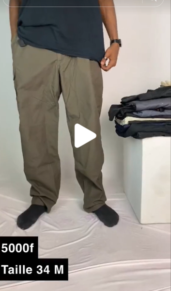 pantalons larges avec poches pour hommes