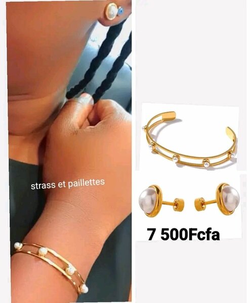 Bracelet et boucles d'oreilles
