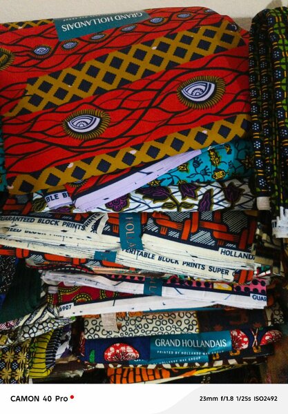 Tissu Wax Africain Éclatant