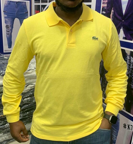 Polo homme manches longues