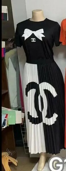 Beautiful and stylish women's dress two-tone