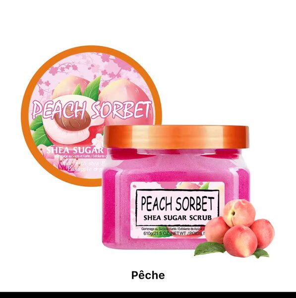 Gommage Sucre Pêche Sorbet