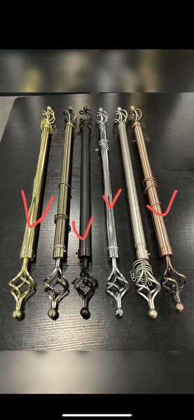 Tringles à rideaux décoratives