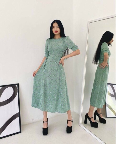 Платье из шифона Размеры с м