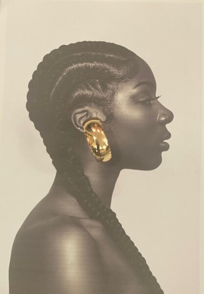 Boucles d'oreilles dorées chic