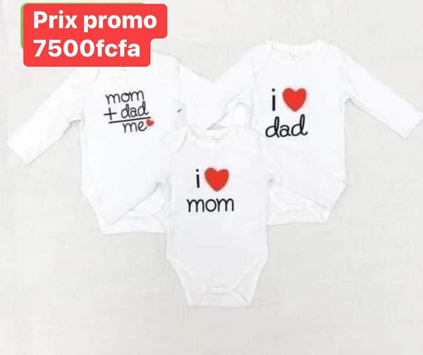 ensemble de bodys blancs avec manches