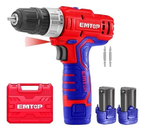 Perceuse-visseuse sans fil EMTOP 12V