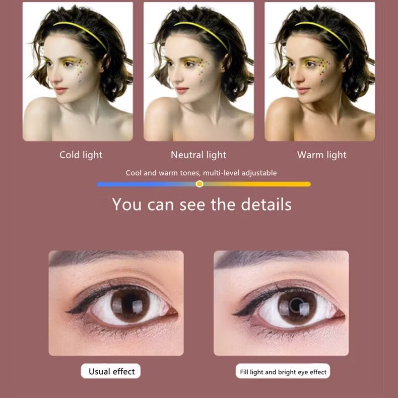 Phone Holder Stand with Ring Light - Adjustable & Portable