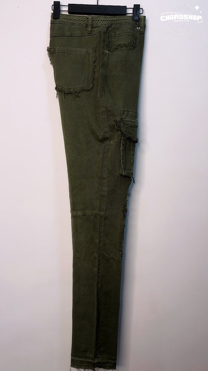 Pantalon cargo homme kaki