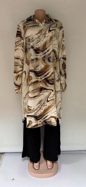 Tunique longue imprimée chic