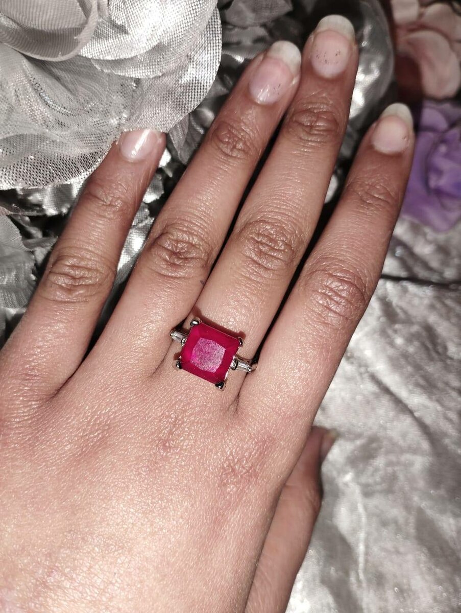 Rectangular Crystal Ring