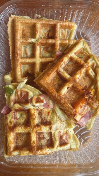 Gaufres salées gourmandes