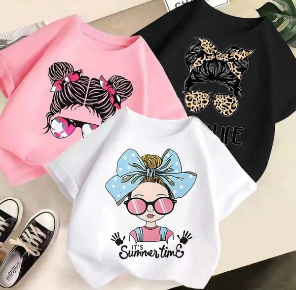 Cute tops for kids(girls) @80ghc available in pink and blac.