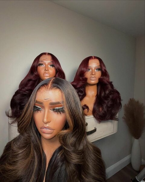 Lace front wig