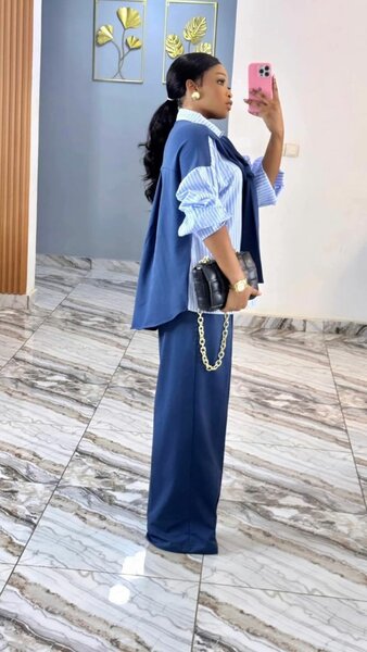 Ensemble élégant bleu