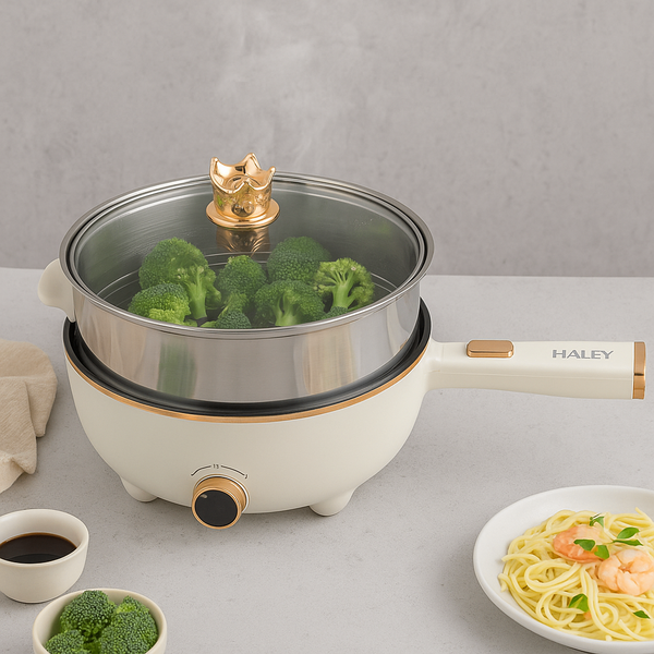 Casserole en inox avec couvercle