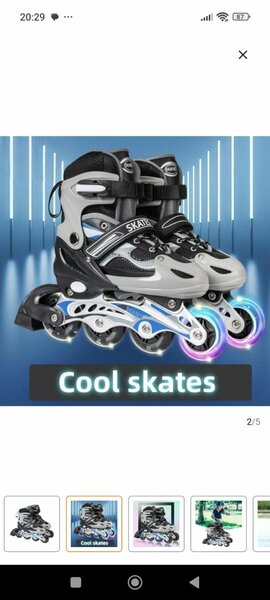 Patins à roulettes lumineux