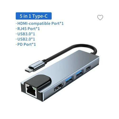 Adaptateur 5-en-1 USB-C HDMI