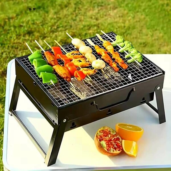 Barbecue portatif d'acier inoxydable pour la plage de pique-