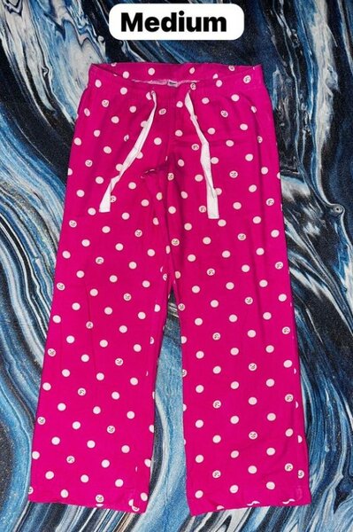 Women's cozy pajama pants pink