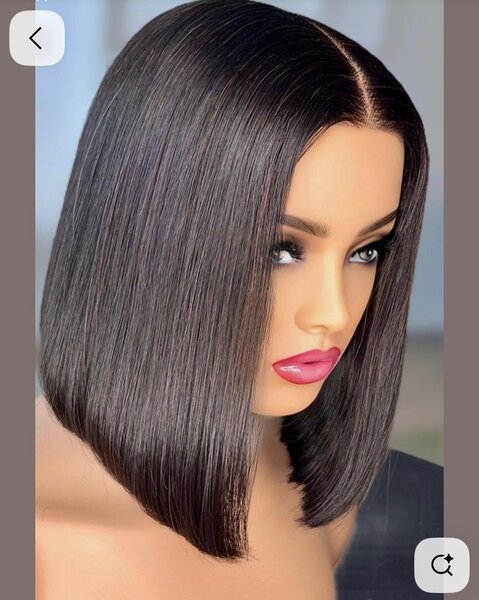 Perruque carrée lisse