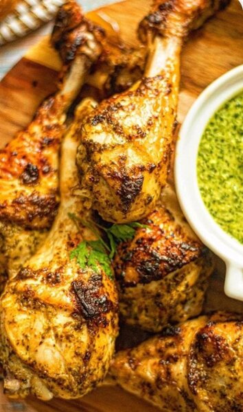 1/2 Poulet grillé+ Attieké