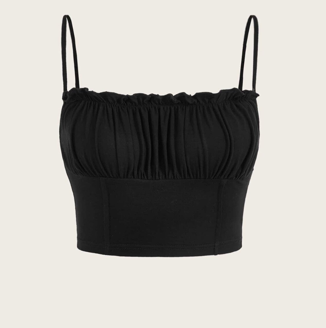 Top court sans manches noir