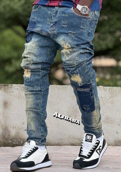 Jeans déchirés homme