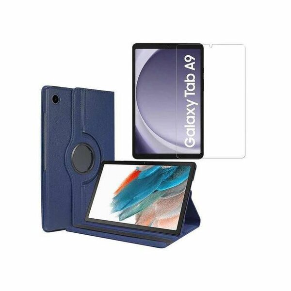 Samsung étui Rotatif Pour Samsung Galaxy Tab A9 8.7 Bleu