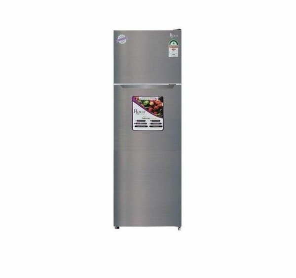 Roch 165L Double Door Refrigerator - (RFR-190TN-B) - Silver