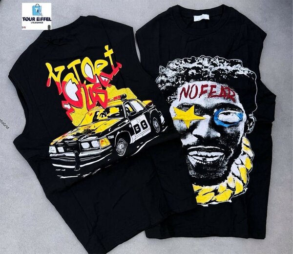 T-shirts graphiques noirs