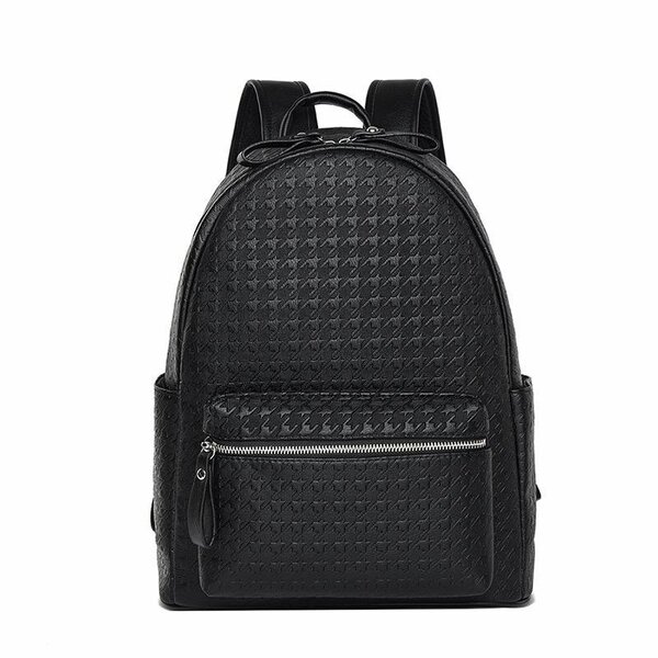 Sac à dos en cuir noir