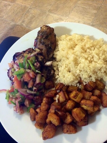 Attiéké poisson frit