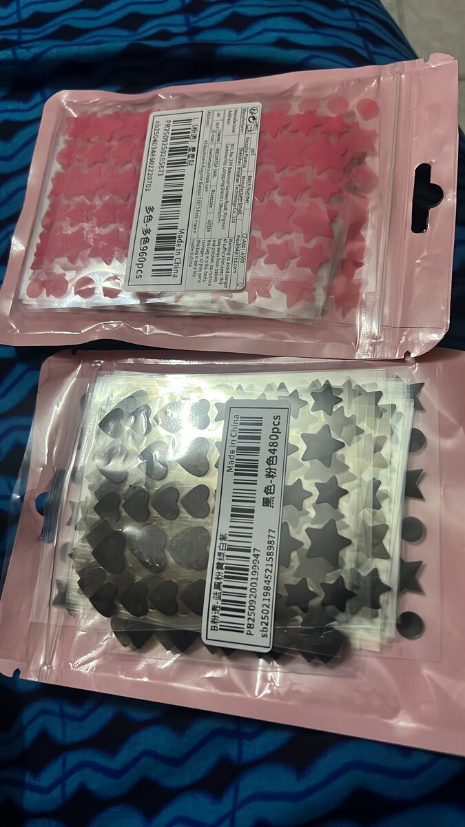 Autocollants Étoiles et Cœurs