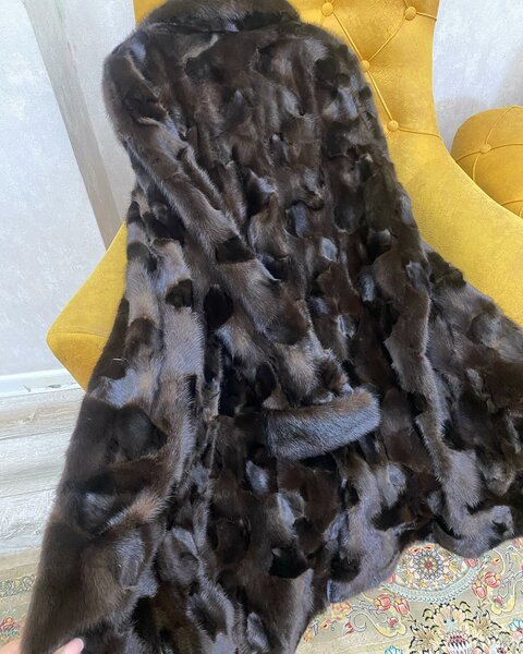 необычная норковая шуба