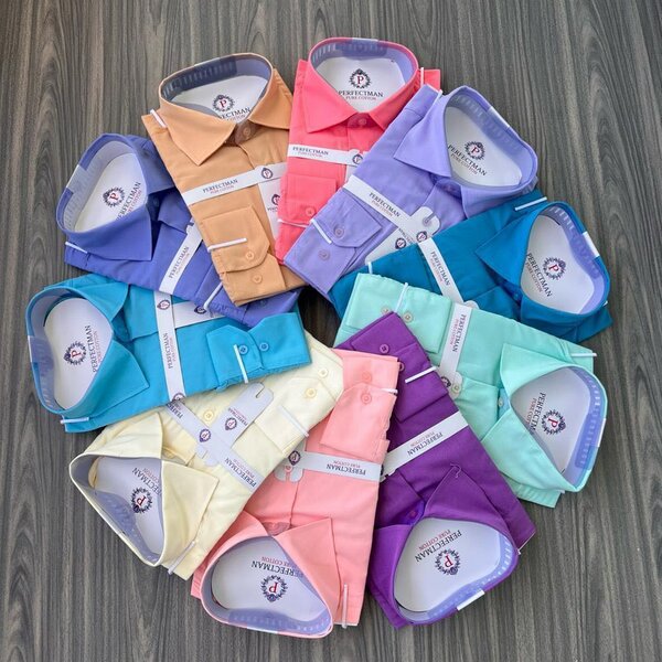 Plain colored short and long sleeves shirts