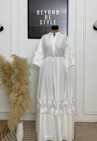  RICH AUNTIE FLORAL DETAIL MAXI DRESS