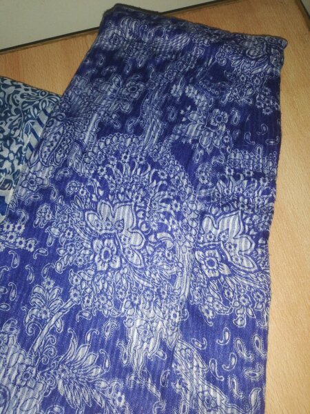 2 Patterned Blue Scars