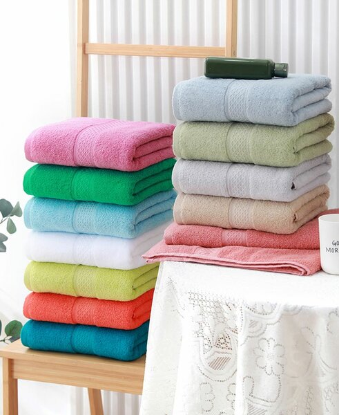 Serviettes douces et colorées