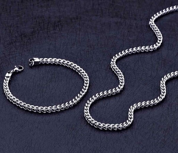 Cuban necklace and bracelet for the Men