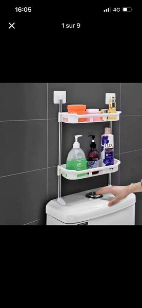 Étagère murale de salle de bain