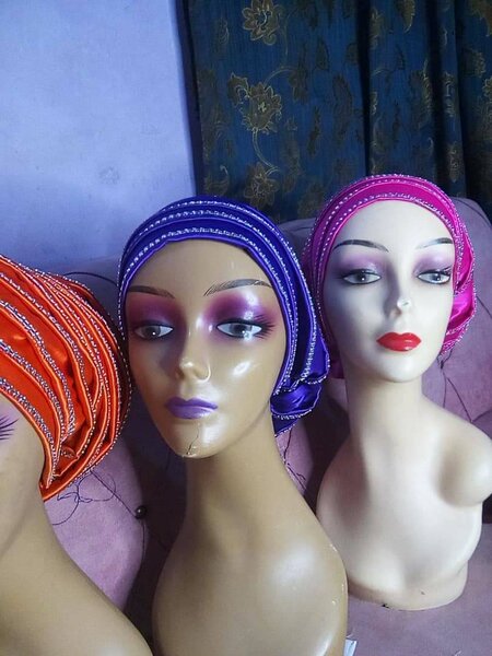 Pleated stone turban