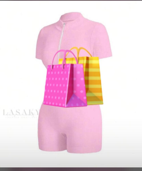 Combinaison moulante rose zip