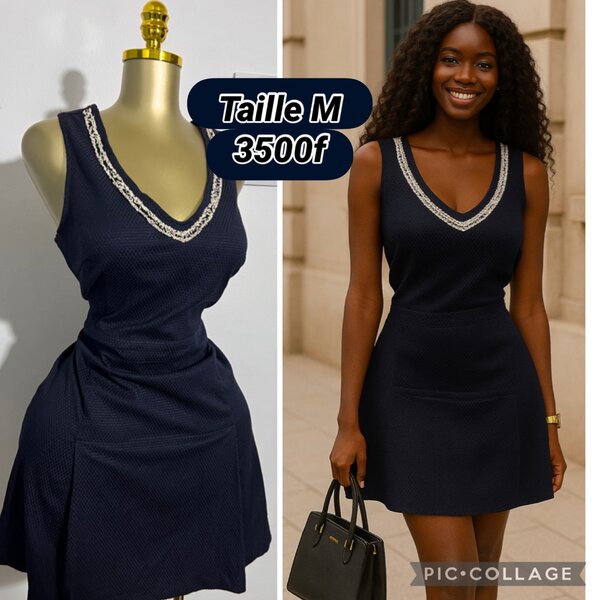 Robe Élégante Noire Femme