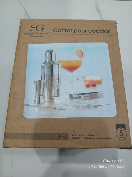 Set à Cocktails Inox 5 Pièces