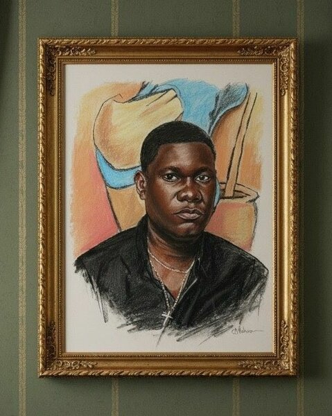 Portrait au pastel - A3